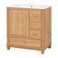 Freestanding Bathroom Vanity With Sink, Soft Close Doors & Drawers, Ample Storage - Wood