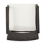 Outdoor Wicker Dining Chair With Water Resistant Cushions (Set of 2) - White / Brown