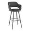 Margarite - Contemporary Fixed Height BarStool With Square Footrest (Set of 2)