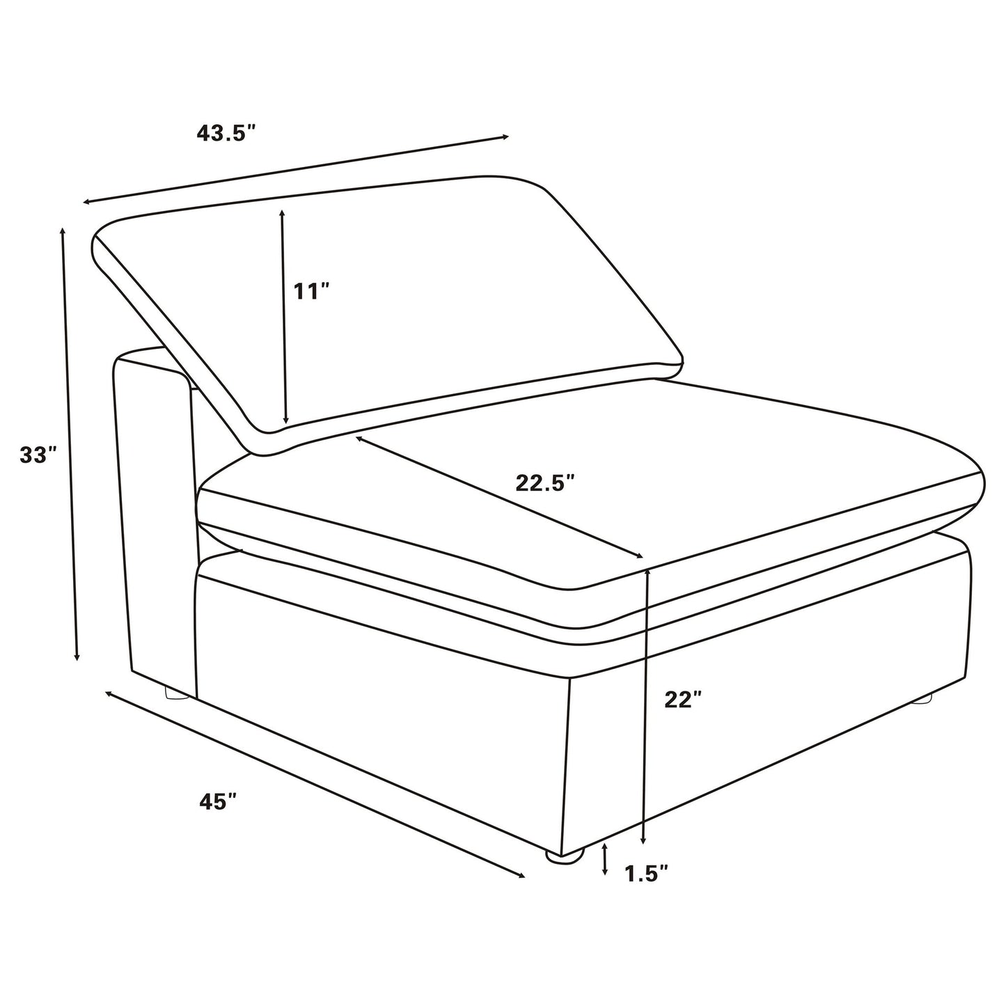 Segoura - Modular Sectional With Ottoman