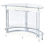 Strick - Freestanding Glass Top Home Bar Wine Cabinet - White