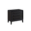 3 Drawer Nightstand With USB - Black