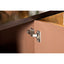 Capri - 4 Door Accent Cabinet - Brown / Gold