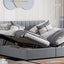 Upholstered Platform Bed With A Hydraulic Storage System