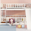 Low Bunk Bed With Slide, Fence And Ladder