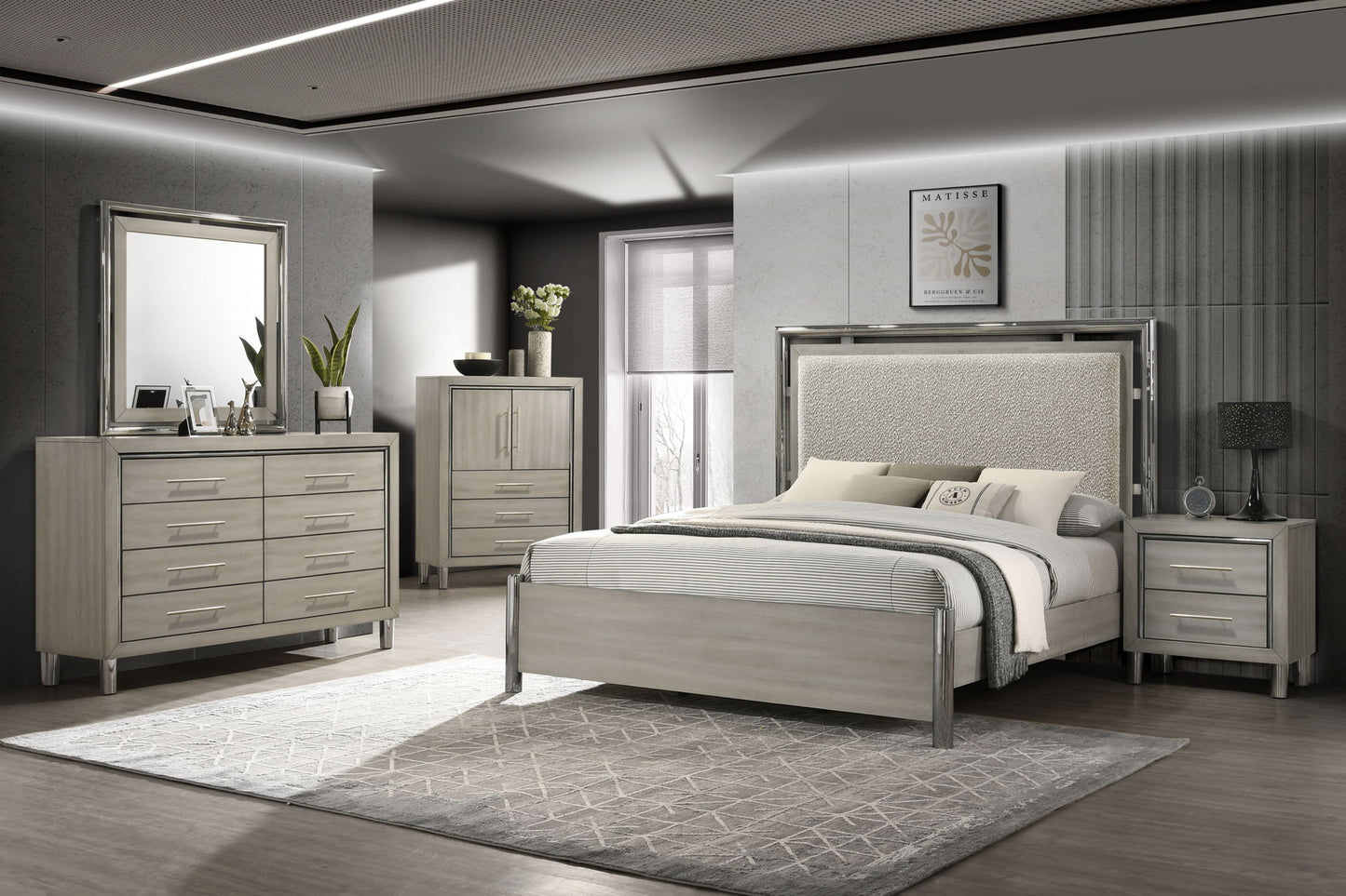 Lennox - 2 Drawer Nightstand - Gray