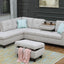 Alger - Left Hand Facing Sofa & Chaise With Ottoman