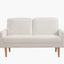 Loveseat Sofa, European Style With Sleek Design, Modern & Vintage Flair, Upholstered 2 Seater Couch