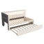 Upholstered Platform Bed With USB Ports And LED Belt