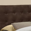 Queen Size, Bed Headboard Only, Upholstered, Transitional - Brown