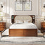 Headboard Bed With 2 Drawers And Trundle