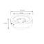 Propane Gas Fire Pit Bowl, 40000 Btu, Round For Outside - Gray