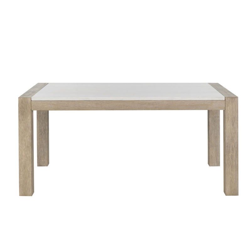 Vainilla - Mesa de comedor de mármol auténtico - Beige / Natural claro