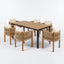 Outdoor Dining Set & Table And Rope Chairs