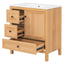 Modern Bathroom Vanity With Sink, Soft Close Drawers & Door, Storage Rack