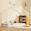 Bed House Frame With Shelves And Lights