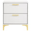 Karena - 2 Drawer Rectangular Nightstand - White