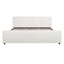 Luxury Upholstered Bed Frame With Curved Headboard & Footboard