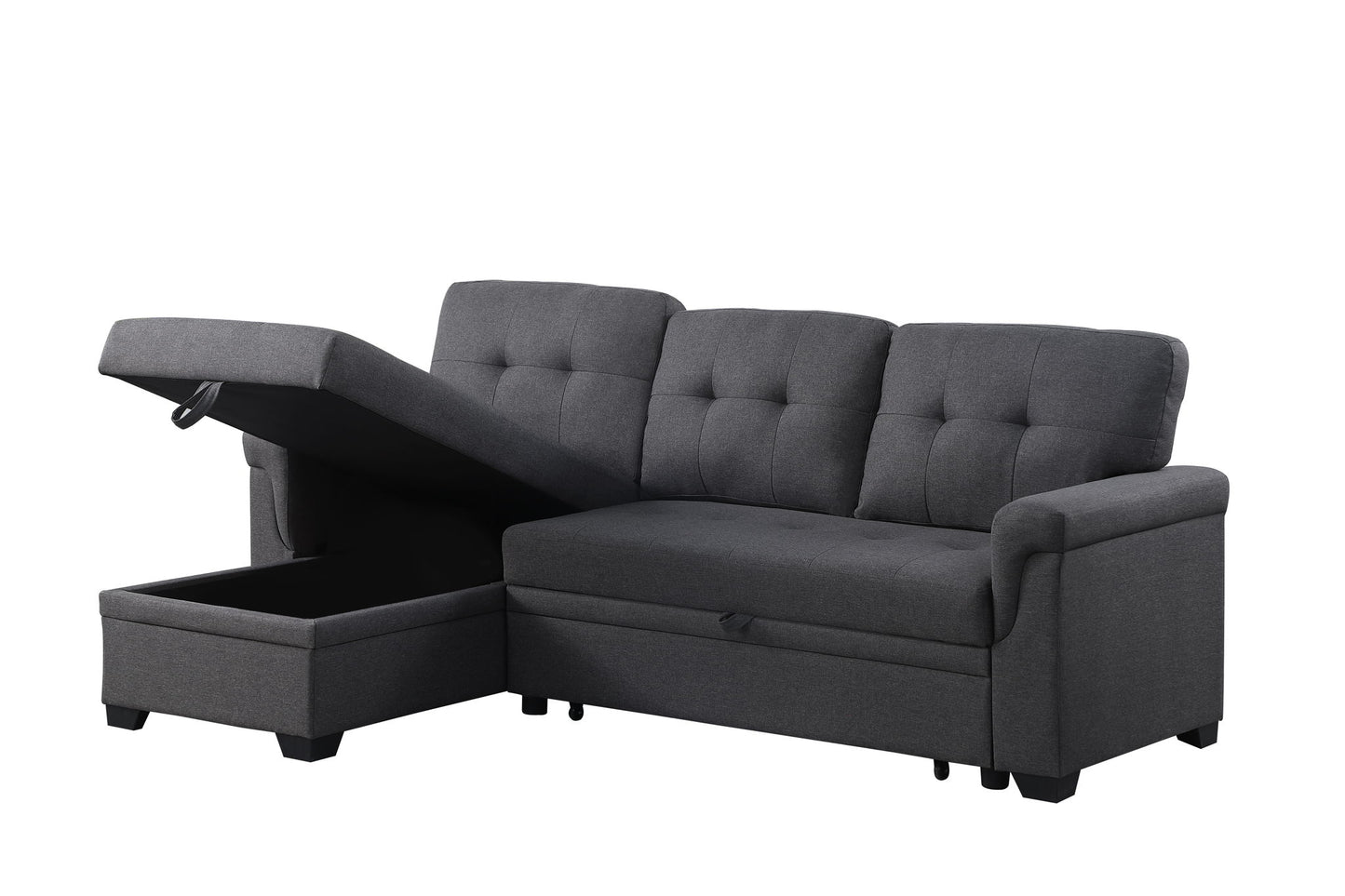 Lucca - Reversible Sleeper Sectional Sofa With Storage Chaise
