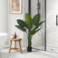 44" Tall, Artificial Plant, Bird Of Paradise Tree, Indoor, Faux, Fake, Floor, Greenery, Potted, Decorative - Green / Black