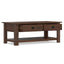 Monroe - Rectangular Coffee Table With Drawers - Brown