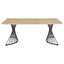 Galahan - Rectangular Dining Table With Twisted Pedestal Base - Oak