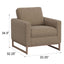 Accent Chair With Track Arm Design