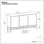 Banting - 3 Door Sideboard Buffet With Adjustable Shelves - Natural Walnut