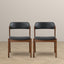 Enzo - Dining Chair (Set of 2) - Black / Brown
