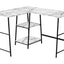 Computer Desk, Home Office, Corner, Storage Shelves, L Shape, Work, Laptop, Marble Look Laminate, Contemporary, Modern