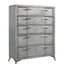 5 Drawer Chest Book Matched Veneers - Gray