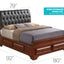 Storage Bed Elegant Transitional