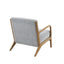 Mid-Century Style Lounge Chair With Upholstered Seat