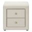 Nightstand, Storage Drawer Versatile Use, Upholstered, Transitional