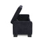 Textured Fabric Ottoman Bench With Hinged Lid