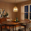 Zen - 5 Pendant Chain Hanging Light - Clear / Gold