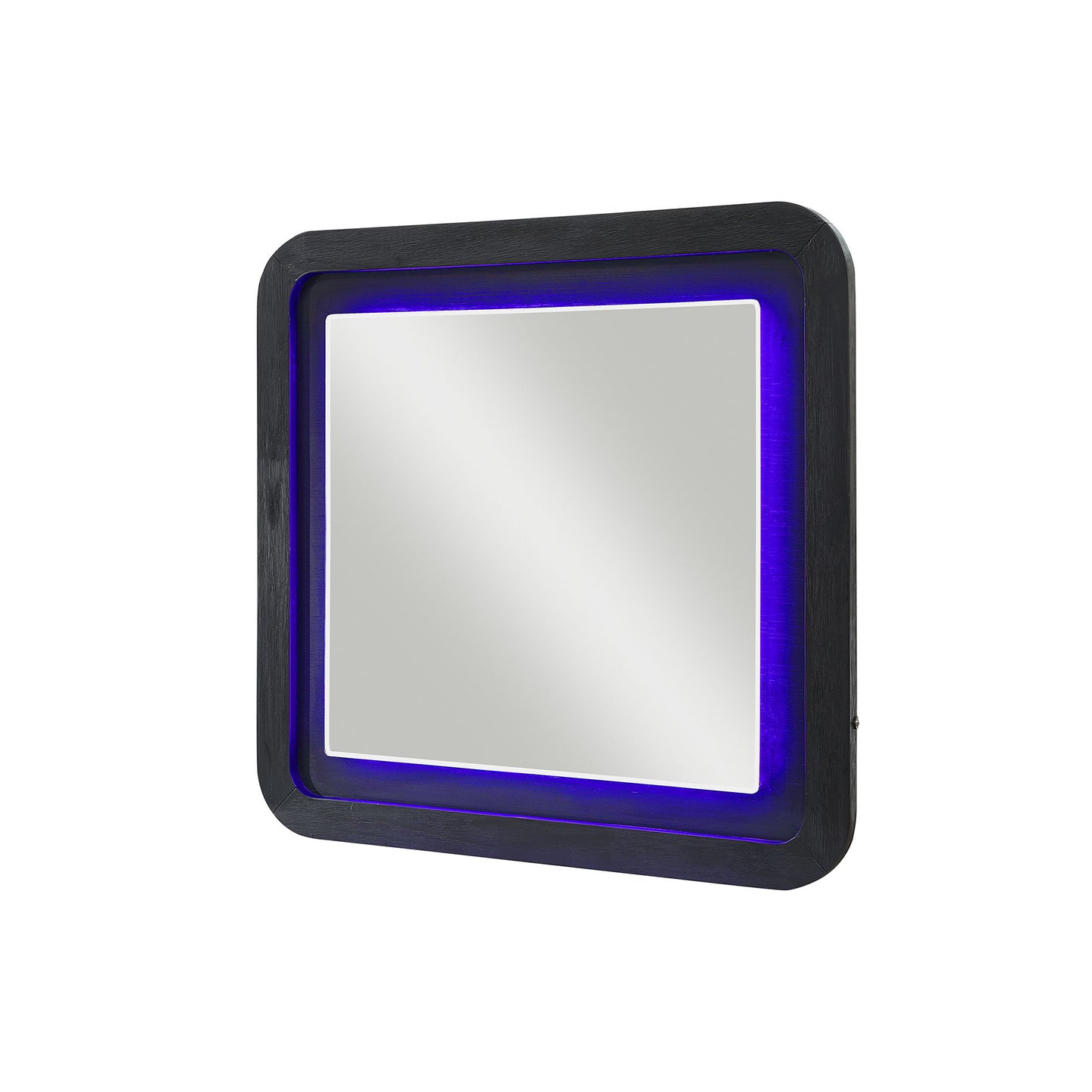 Beverly - Large Scale Wall Mirror For Dresser, Rounded Edges - Black White