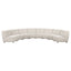 Sycamore - 8 Piece Upholstered Sectional Sofa With Curved Design - Ivory