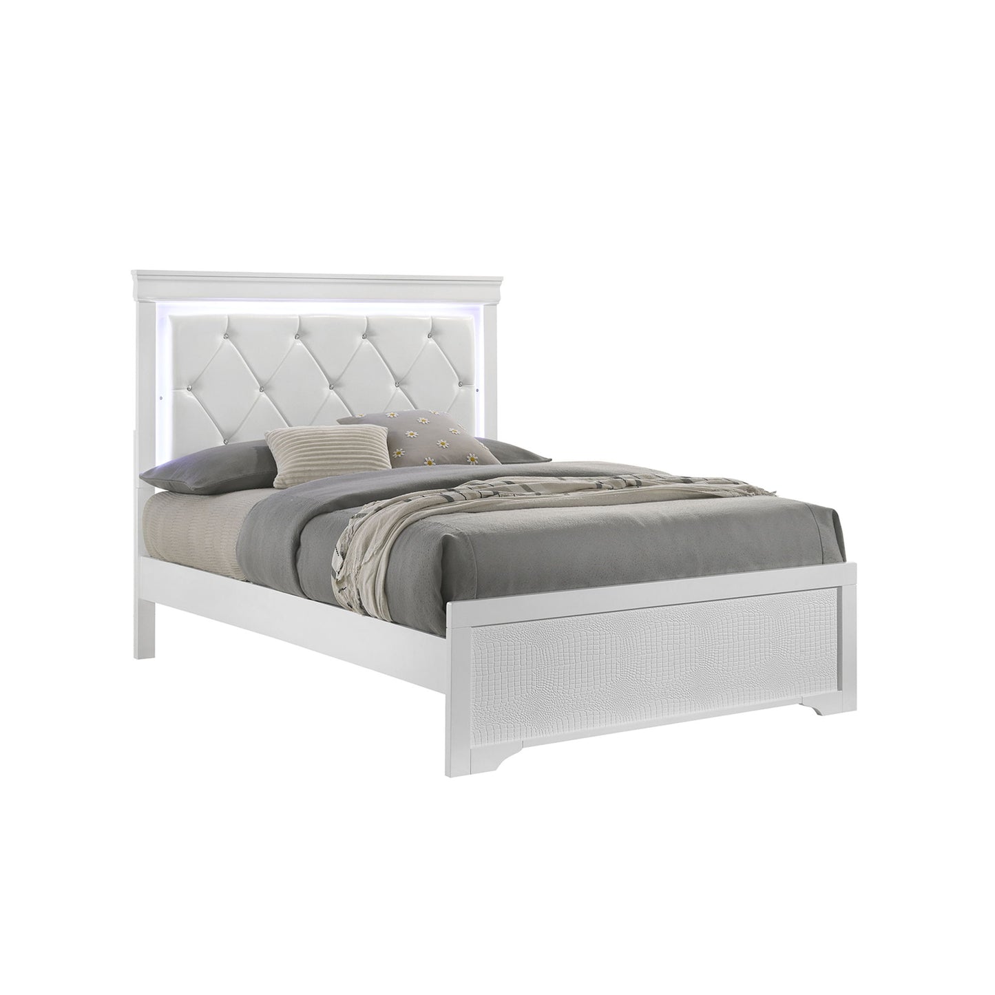 Blaze - Modern Bedroom Set With LED Headboard