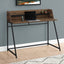 Computer Desk For Home Office, Laptop, Storage Shelves, Marble Look Contemporary & Modern
