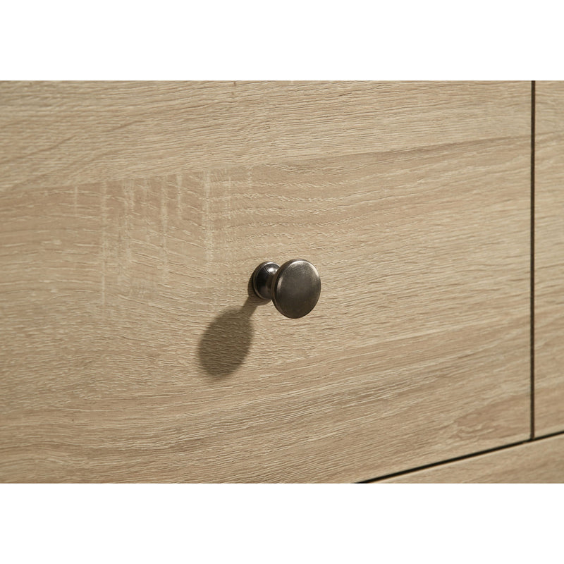 Merritt - 6 Drawer Dresser With Mirror - Light Oak