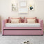 Upholstered Daybed With Ergonomic Design Backrest