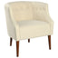 Contemporary Upholstered Club Chair With Button Tufting