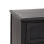 Newell - Cane 3 Drawer Dresser - Dark Gray