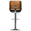 Dixie - Adjustable Swivel Bar Stool - Black