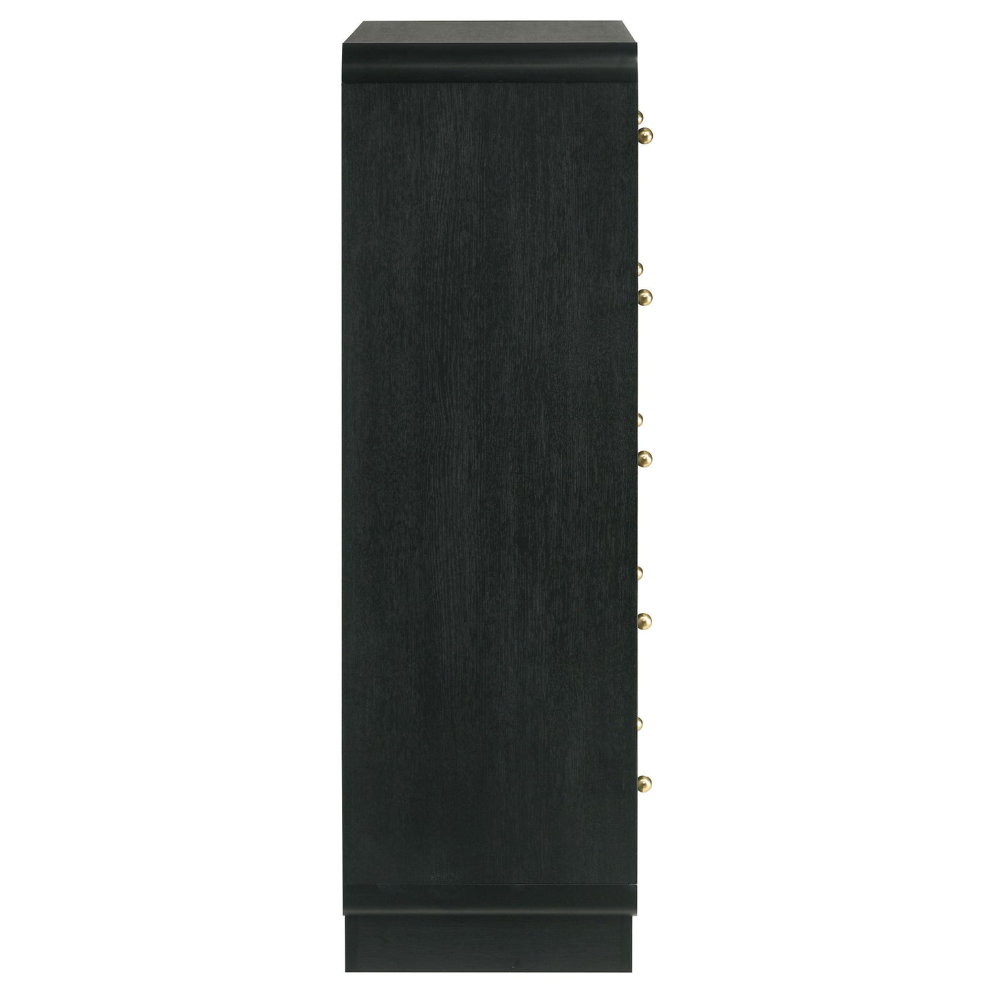 Burton - 5 Drawer Chest Of Drawers - Black