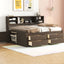 Daybed With 2 Bedside Cabinets, Upper Shelves And 4 Drawers