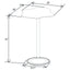 Fresno - Curved Cloud Shaped Bistro Bar Table Bar Table - Black