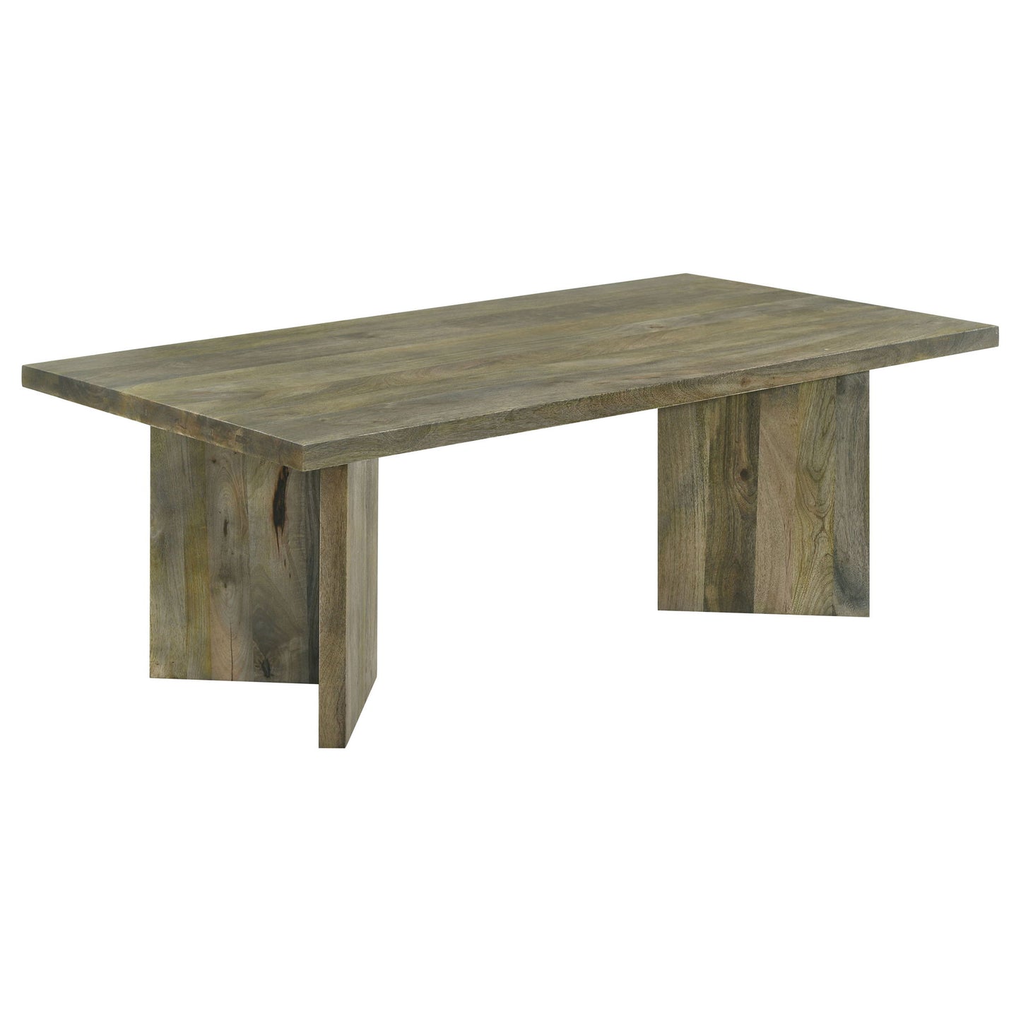Neskowin - 2 Piece And End Table Set With Geometric Panels - Brown