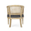 Curved Backrest Accent Chair
